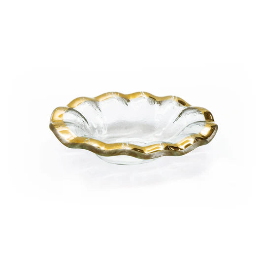 RUFFLE SMALL BOWL 6.75" X 4.75"  G246