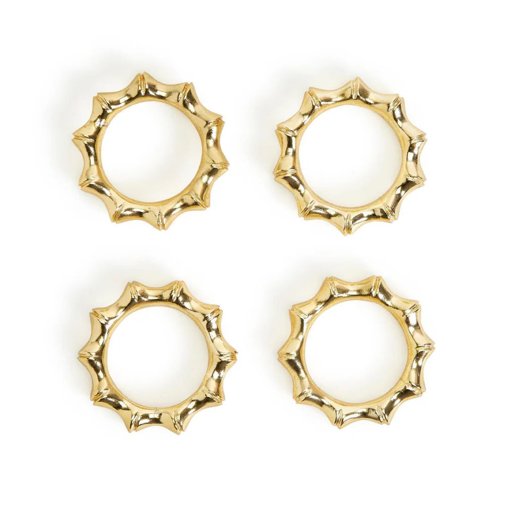 BAMBOO NAPKIN RINGS SET/4