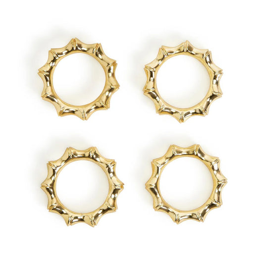 BAMBOO NAPKIN RINGS SET/4