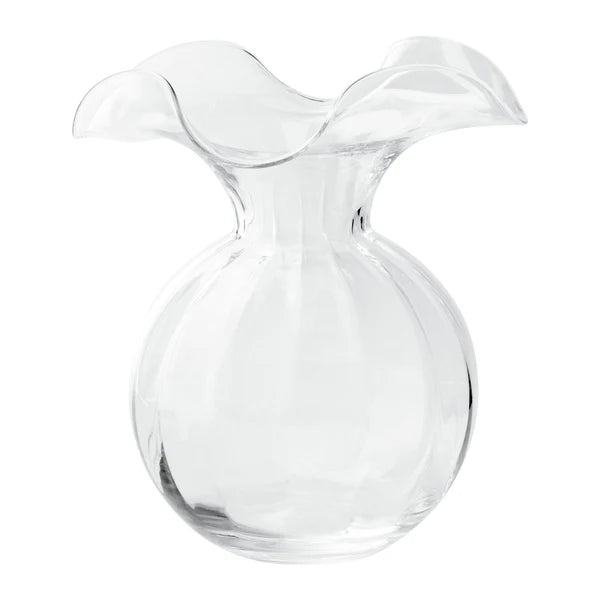 HIBISCUS MED. CLEAR VASE