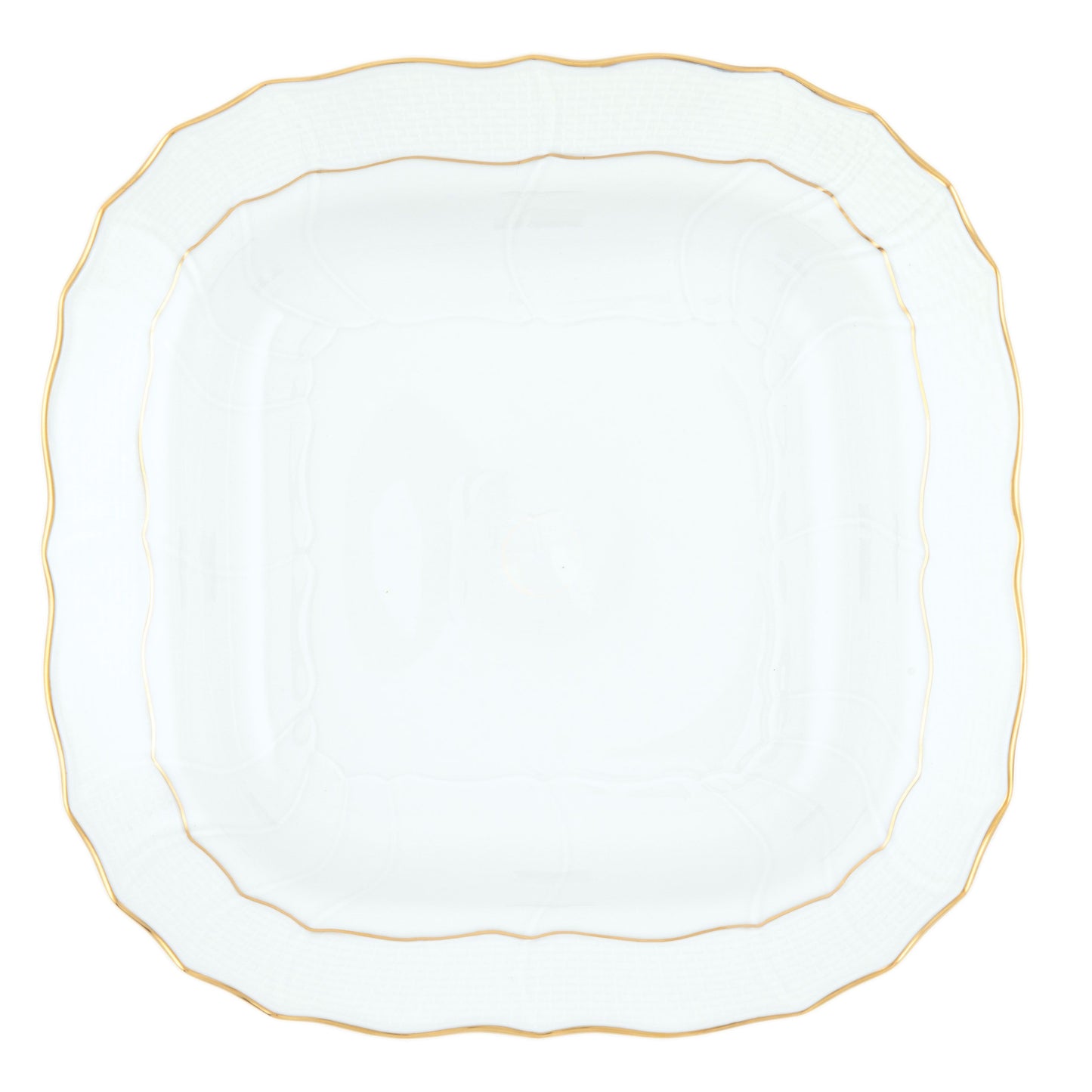 GOLDEN EDGE SQUARE FRUIT BOWL