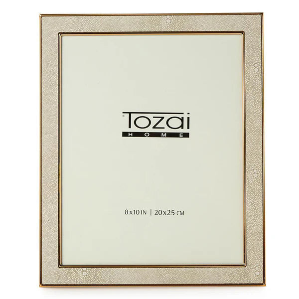 FRAME SHAGREEN CREAM 8 X 10