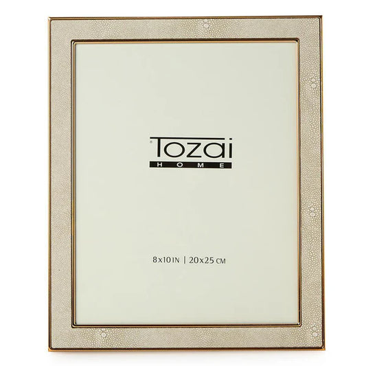 FRAME SHAGREEN CREAM 8 X 10
