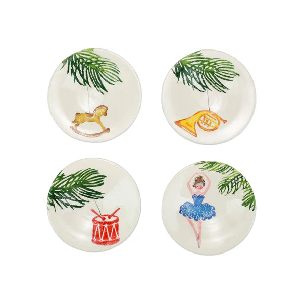 NUTCRACKER S/4 CANAPE PLATES