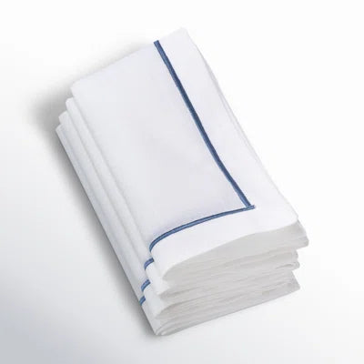 NAPKINS SET/4 LINE SAPPHIRE