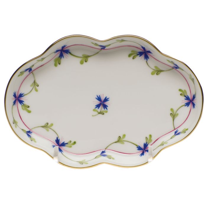 BLUE GARLAND SM. SCALLOP TRAY