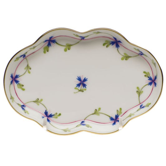 BLUE GARLAND SM. SCALLOP TRAY
