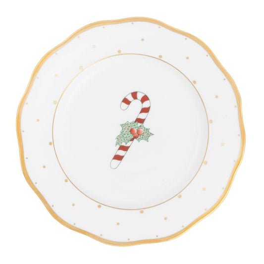 CHRISTMAS DESSERT PLATE - CANDY CANE