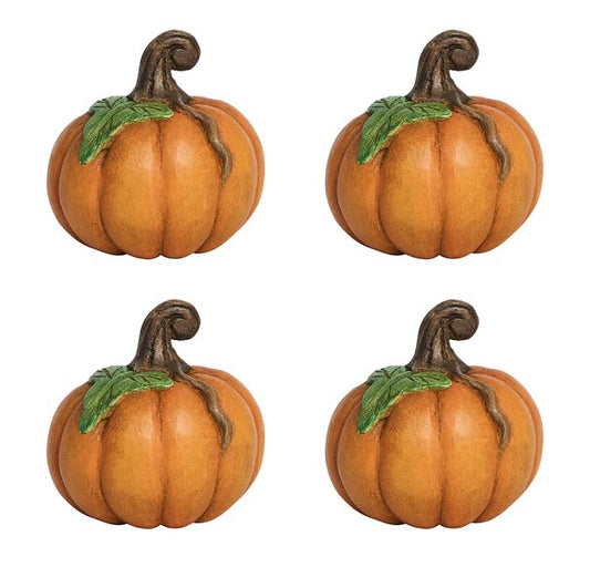FOREST WALK SET/4 PUMPKIN PLACE CARD HOLDERS