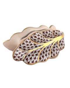 LEAF PLACE CARD HODLER - BROWN