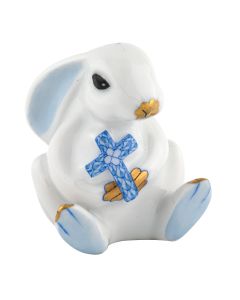 BUNNY W/CROSS BLUE