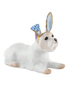 WESTIE W/BUNNY EARS BLUE