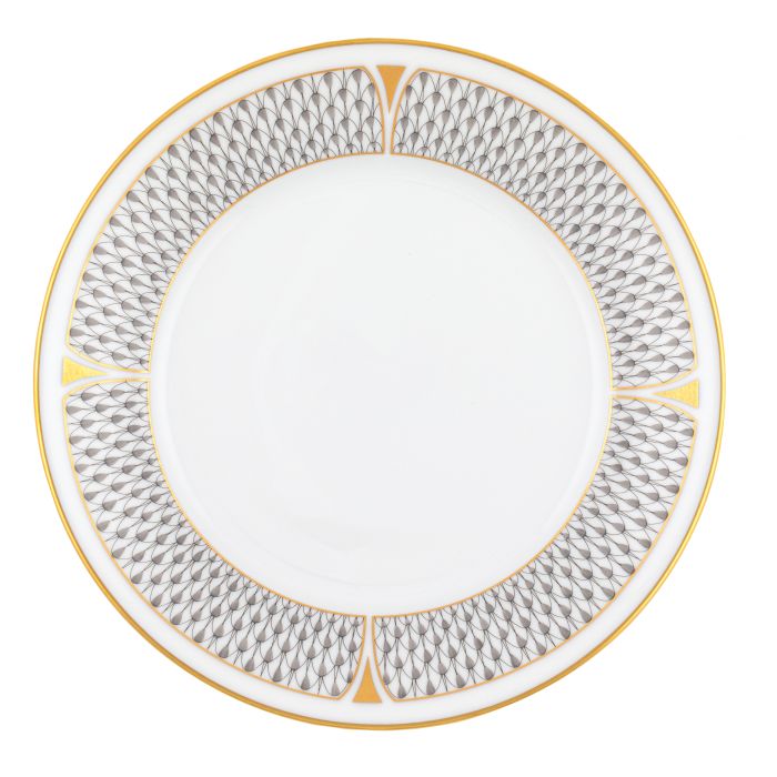 ART DECO GRAY SALAD PLATE