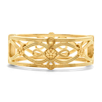 BANGLE MONIQUE HINGED GOLD