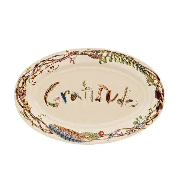 FOREST WALK 15" PLATTER GRATITUDE