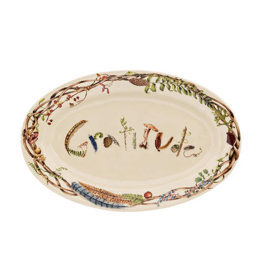 FOREST WALK 15" PLATTER GRATITUDE