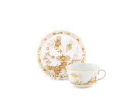 ORIENTE ITALIANO CUP & SAUCER AURUM WHITE