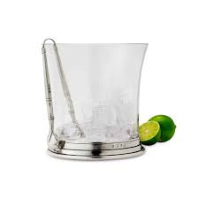 ICE BUCKET WITH TONGS