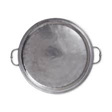 ROUND TRAY W/HANDLES
