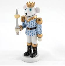 MOUSE KING NUTCRACKER BLUE
