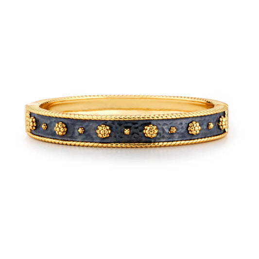 BERRY CLASSIC HINGED BANGLE S/M MIDNIGHT