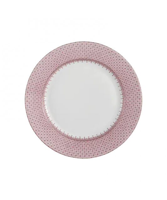 PINK LACE DESSERT PLATE