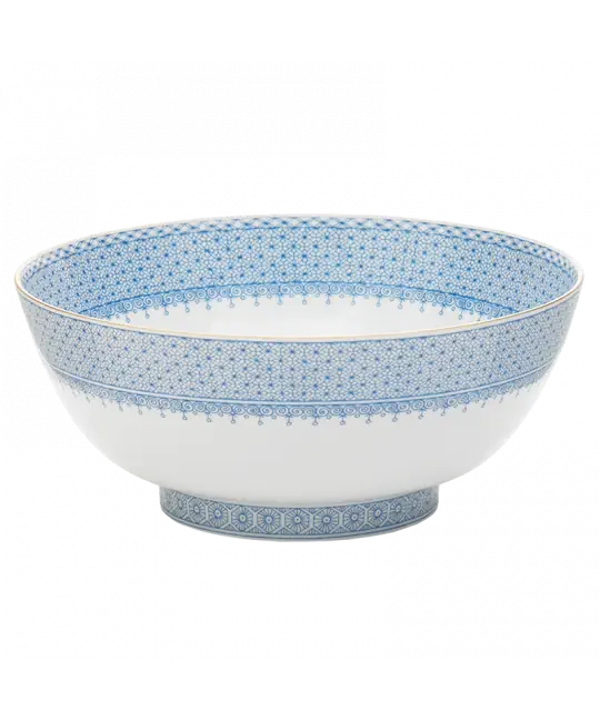 CORNFLOWER LACE SERV. BOWL