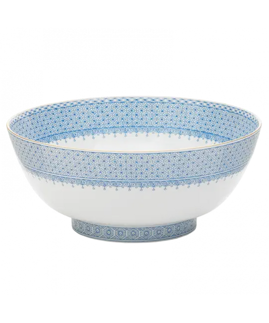 CORNFLOWER LACE SERV. BOWL