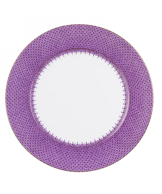 PLUM LACE SERVICE PLATE